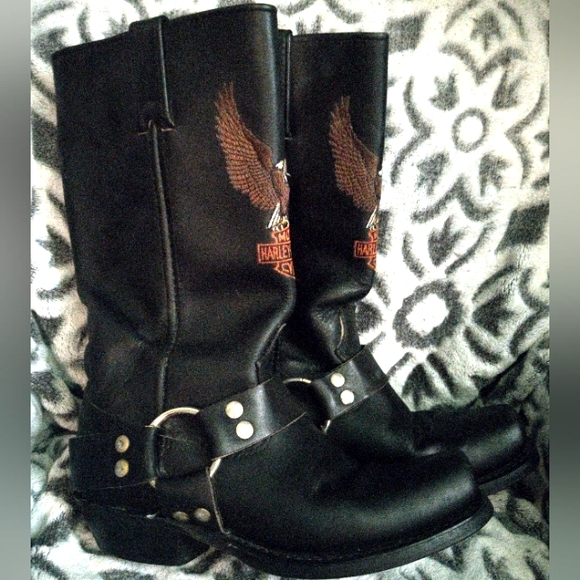 Vintage Harley Davidson Women's Boots - Picture 1 of 4